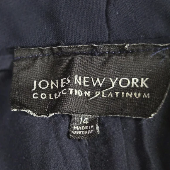 Jones New York Blue Trousers with Elastic Waistband - Picture 5 of 7